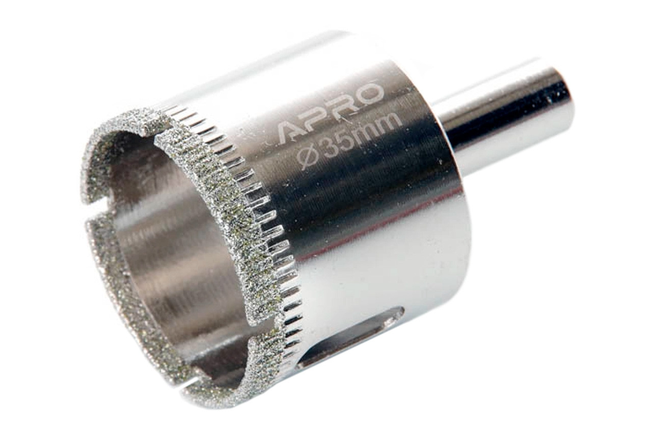 Свердло по склу та кераміці трубчасте Apro 35 мм (830328), фото 1