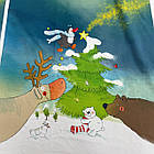 Панель новорічна лось/ведмідь/ялинка 63*87см, фото 2