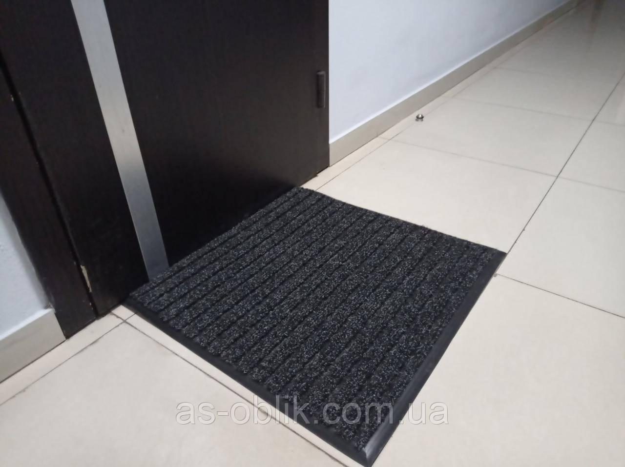 Килим брудозахисний "Лан" чорний 60х40см