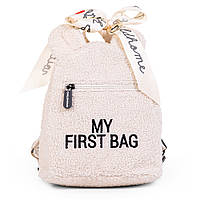 Рюкзак дитячий Childhome My first bag teddy white, арт. CWKIDBTW