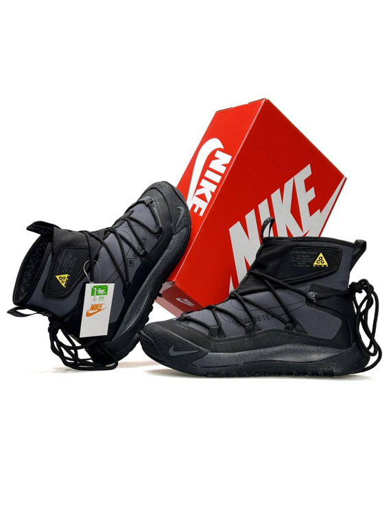 Зимові високі кросівки з хутром Nike ACG Terra Antarktik Gore-Tex Gray Winter сірі чоловічі Найк Антарктик Гортекс, фото 1