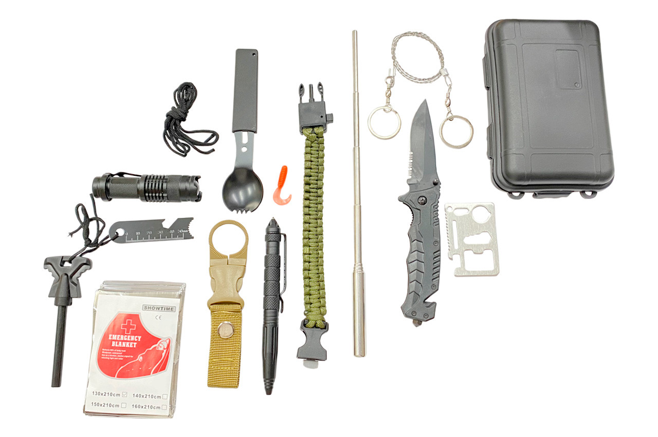 Туристичний набір для виживання TLN 14-в-1 (ATF-030), фото 1