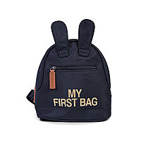 Рюкзак дитячий Childhome My first bag black/gold, арт. CWKIDBBL