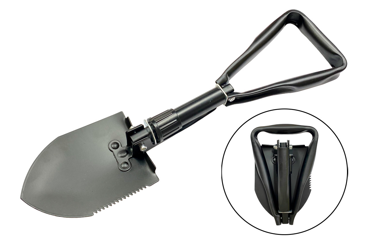 Лопата саперна TLN 155 x 155 x 460мм складна у чохлі (ATF-806), фото 1