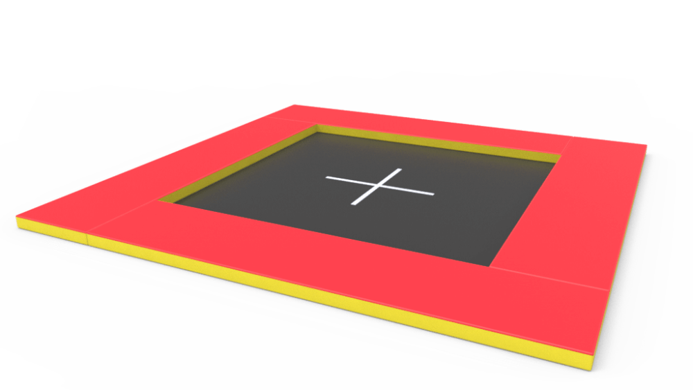 Ґрунтовий батут Kidigo 240х240 см Різнобарвний (1629326979), фото 1