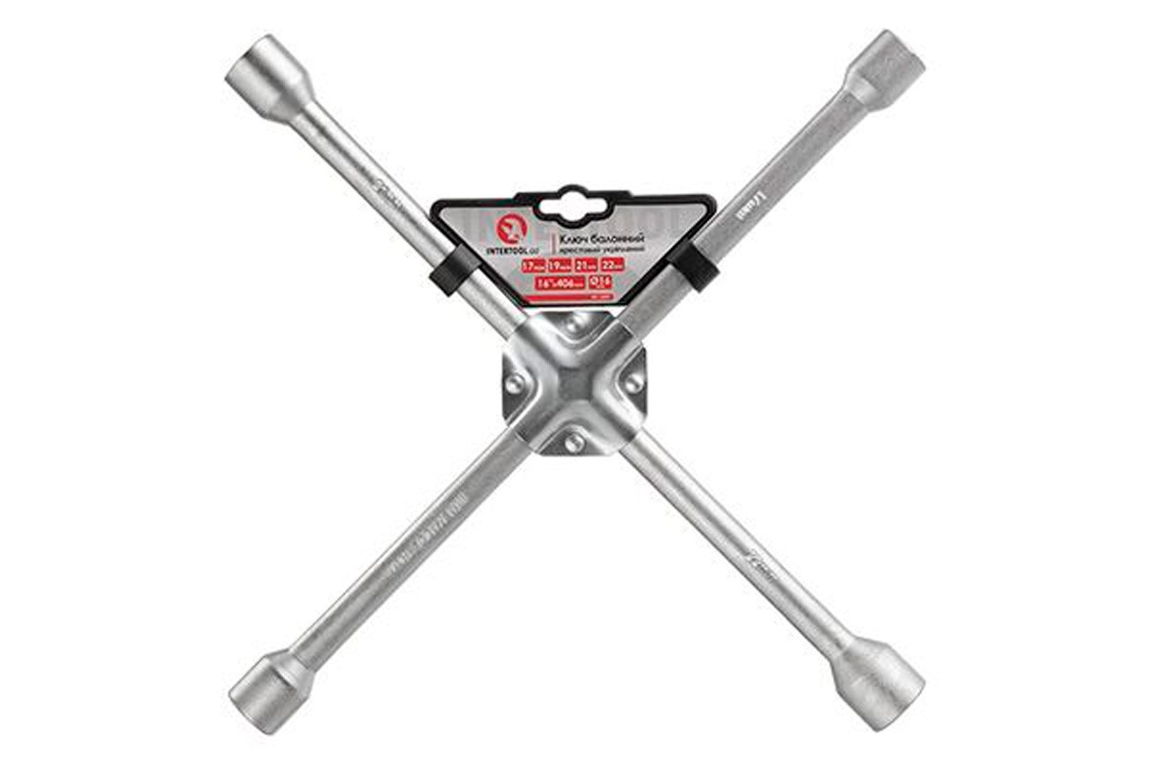 Ключ балонний хрестовий Intertool 17 x 19 x 21 x 22мм (HT-1597), фото 1