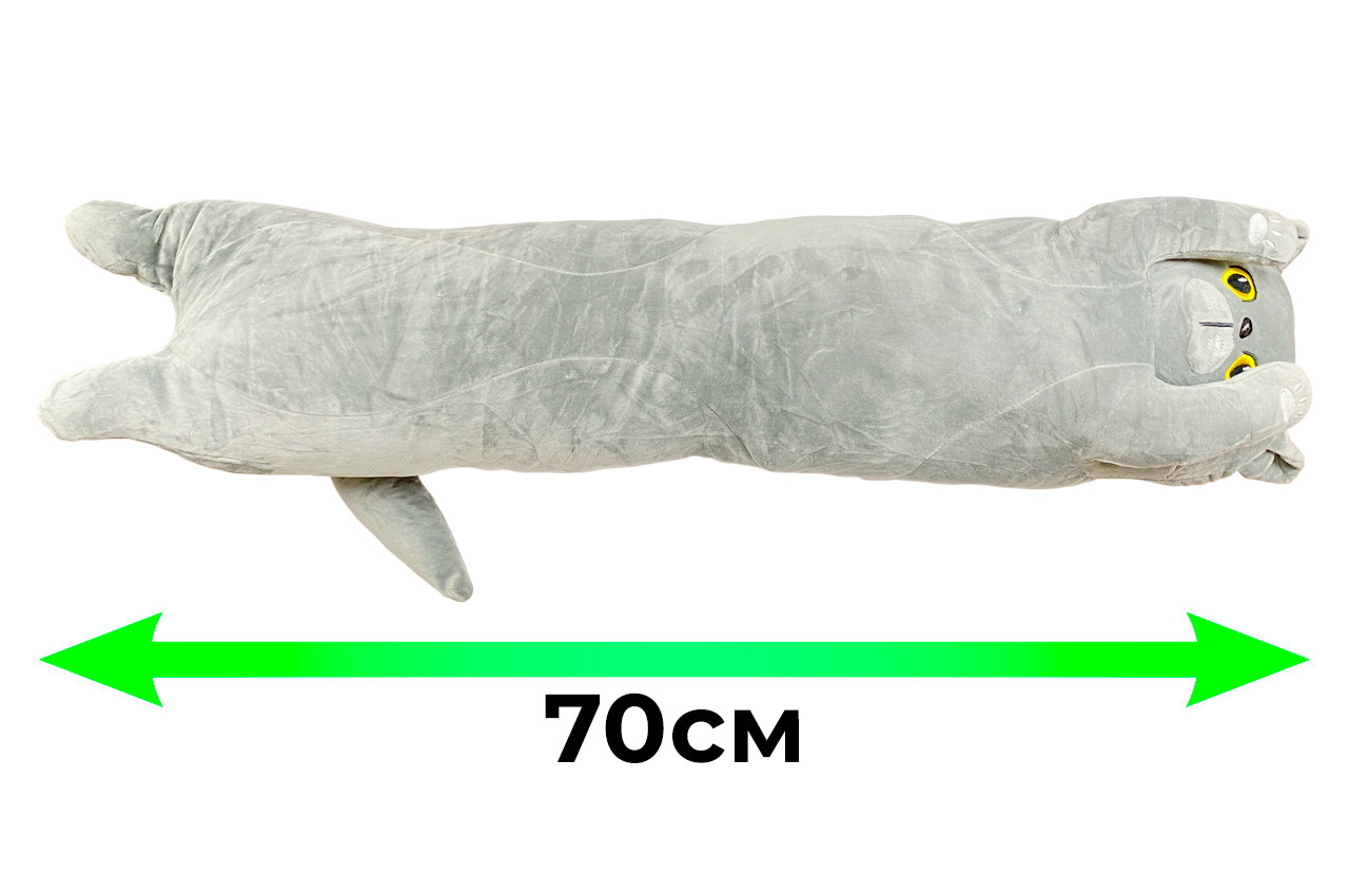 М'яка іграшка висловухий Кіт батон 70 (EL-2117-63), фото 1