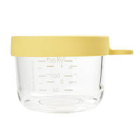 Контейнер стеклянный для хранения Beaba 150 мл - желтый, арт. 912651