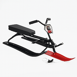 Снігокат Skyper S-36610 — комфортна модель зі сталевою рамою, кермом і термосидінням, червоний