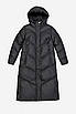 Жіноча зимова довга куртка чорна (WKL2), фото 3