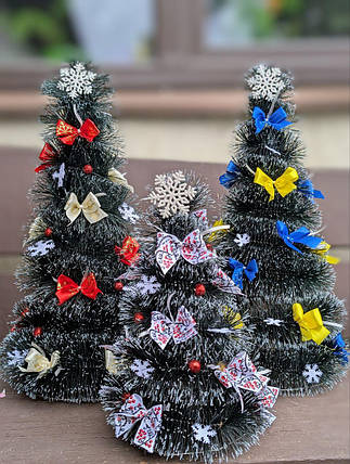 Ялинка з декором 50см каркасна Хупсі. (КОЛІР ДЕКОРУ НЕ ОБИРАЄТЬСЯ), фото 1