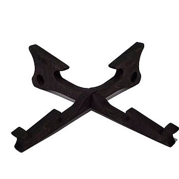 Тримач для ноутбука 25см, Sky-Design PN-003, Венге / Хрестоподібна підставка для ноутбука / Тримач планшета