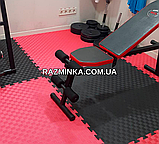 Мін. замовлення від 5 шт! ЧЕРВОНО-ЧОРНІ татамі 30мм, 100*100*3 см (1шт) | мати для дзюдо і карате, фото 4