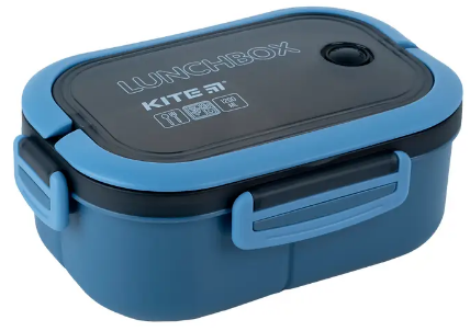 Ланч бокс пласт. "Kite" 1200мл з розділювачем,синій №K23-184-1(60), фото 1