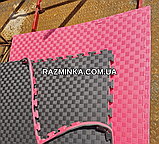 Мін. замовлення від 5 шт! ЧЕРВОНО-ЧОРНІ татамі 30мм, 100*100*3 см (1шт) | мати для дзюдо і карате, фото 3