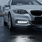 2 шт Денні ходові вогні для авто 6 LED (17,2см) 12В, Біле світло / ДХО для автомобіля / Додаткова підсвітка для авто, фото 2