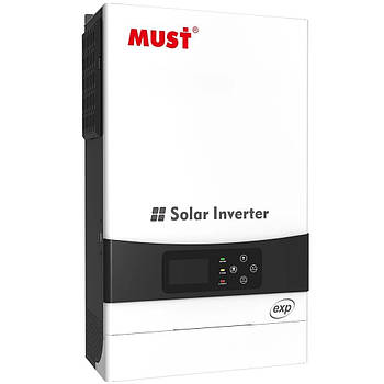 Гібридний інвертор, 6000 Вт, 80 А, MUST PV19-6048EXP / Сонячний інвертор / Багаторежимний перетворювач енергії