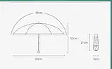Парасоля 100см в футлярі,компактна, зелена, УФ захист, фото 2