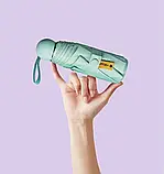 Парасоля 100см в футлярі,компактна, зелена, УФ захист, фото 4