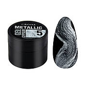 Гель для дизайну Crooz Metallic Gypsum Gel без липкого шару 5 г