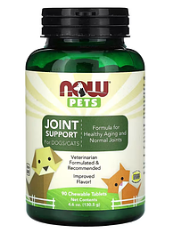 Joint Support for Dogs/Cats Now Foods Pets 90 жувальних таблеток