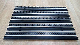 Решітка придверна брудозахисна Льон гума+скребок+щітка+скребок 60х40 см