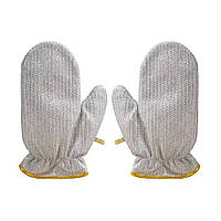 Металлические перчатки для мытья посуды 23х17см / Стальные рукавицы для мытья посуды и защиты рук