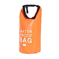 Сумка мішок водонепроникна 2л, Ocean Pack, Помаранчевий / Гермомішок / Сумка для плавання