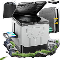 Біотуалет для дому та дачі, переносний туалет 150 кг, портативний універсальний + 20 мешків