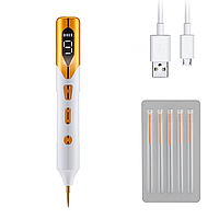 Бездротовий косметичний коагулятор з 5 голками, 300 мАг, 1368 / Лазерна косметична ручка