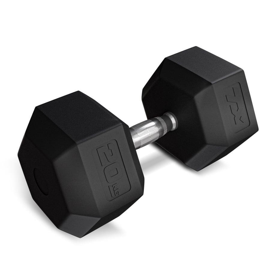 Гантеля шестигранна прогумована TX-200RD Trex Sport 20 кг, фото 1
