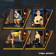Гантеля шестигранна прогумована TX-200RD Trex Sport 20 кг, фото 4