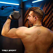 Гантеля шестигранна прогумована TX-150RD Trex Sport 15 кг, фото 4