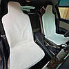 Хутряні універсальні чохли - накидки на передні сидіння авто з овчини (Еко-хутро) білі, фото 6