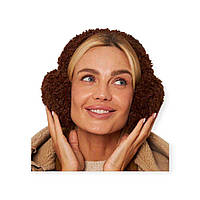 Навушники жіночі теплі Барашок складані з об'ємної фактурної тканини