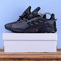 ТЕРМО Зимові Кросівки Черевики Salomon Supercross 4 GTX чорні з сірим