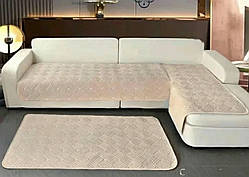 Накидки-дивандеки кутовий на диван і на диван із кріслами, багатофункціональні 3 полотна