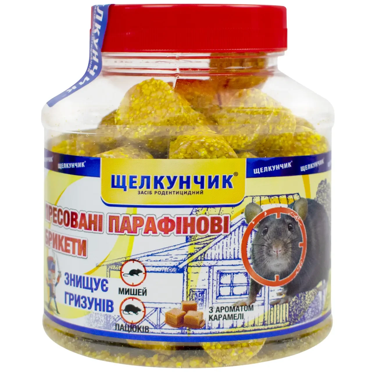 Брикети від щурів і мишей Щелкунчик з ароматом карамелі, 320 г