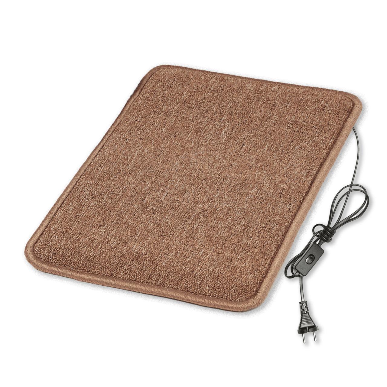 Коврик с подогревом 50×80 см с термоизоляцией и выключателем Бежевый, фото 1