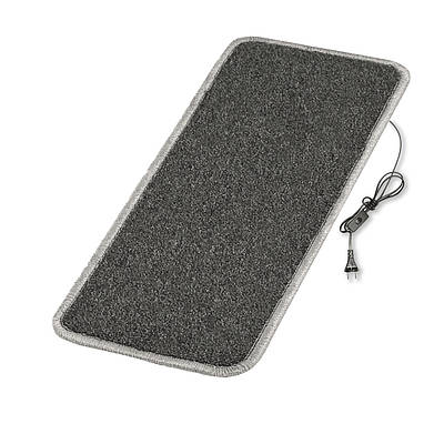 Коврик с подогревом 50×100 см с термоизоляцией и выключателем Темно-серый