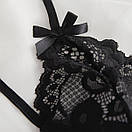 Жіночий боді Камілла мереживом напівпрозорий сіточкою еротичний з глибоким декольте та відкритим доступом M, фото 6