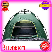 Автоматичний намет 4-х місний Easy-Camp для кемпінгу з москітною сіткою туристичний намет, що саморозкладається.