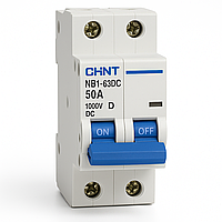 Автоматичний вимикач постійного струму CHINT NB1-63DC 2P-50A