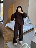 Очень теплый костюм женский кофта и штаны турецкий Полар флис 42-44 44-46, фото 6