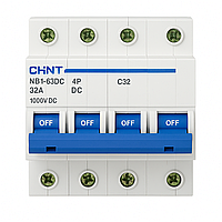 Автоматичний вимикач постійного струму CHINT NB1-63DC 4P-32A