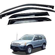 Дефлектори вікон (вітровики) до Honda CR-V 2002-2006 накладні (DEFL)