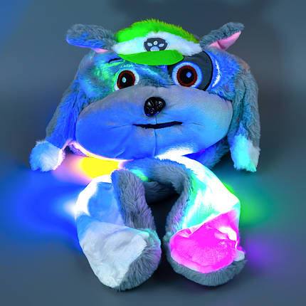 Шапка Собачка сіра з вухами, що підіймаються, розмір 52-56, фото 2