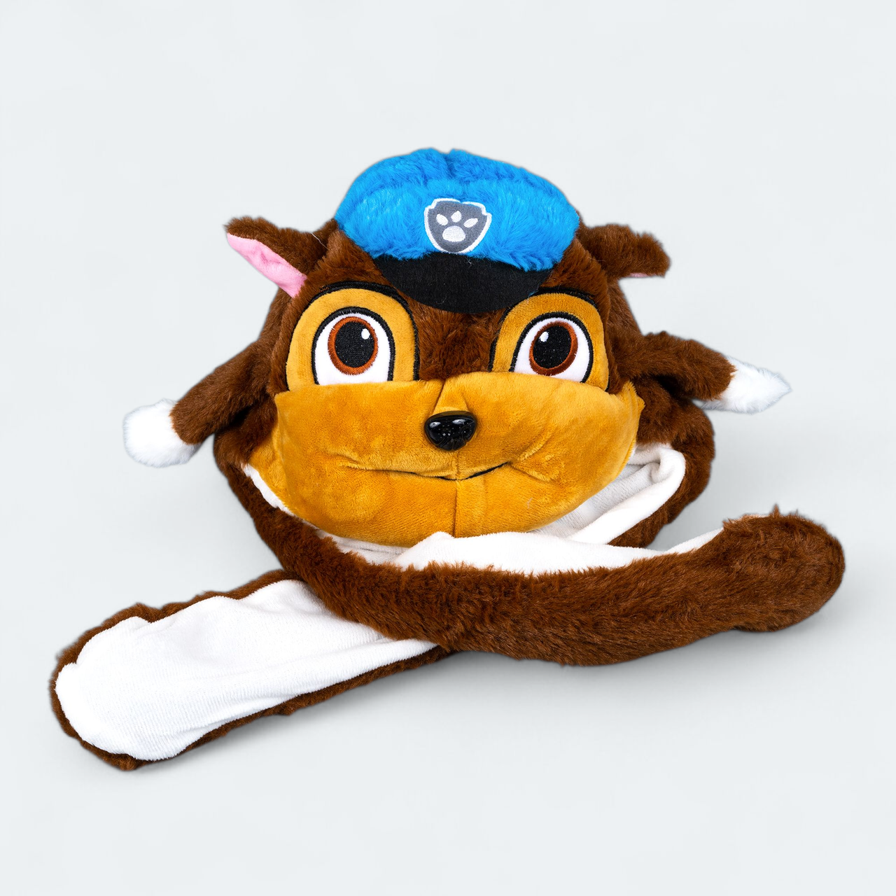 Шапка Собачка коричнева з вухами, що підіймаються, розмір 52-56