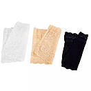 Бандалетки жіночі мереживні підв'язки елегантний захист від натирань чорні S (36/38), фото 4