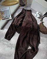 Теплый костюм женский кофта без капюшона и штаны двусторонний флис 42-46 48-52